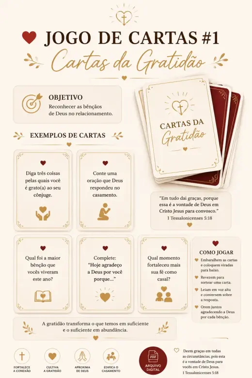 Jogo de cartas para casais