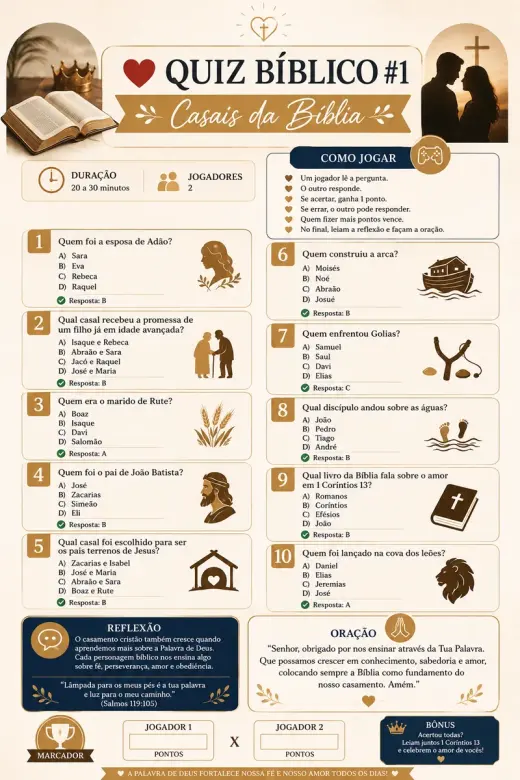 Quiz Bíblico para casais